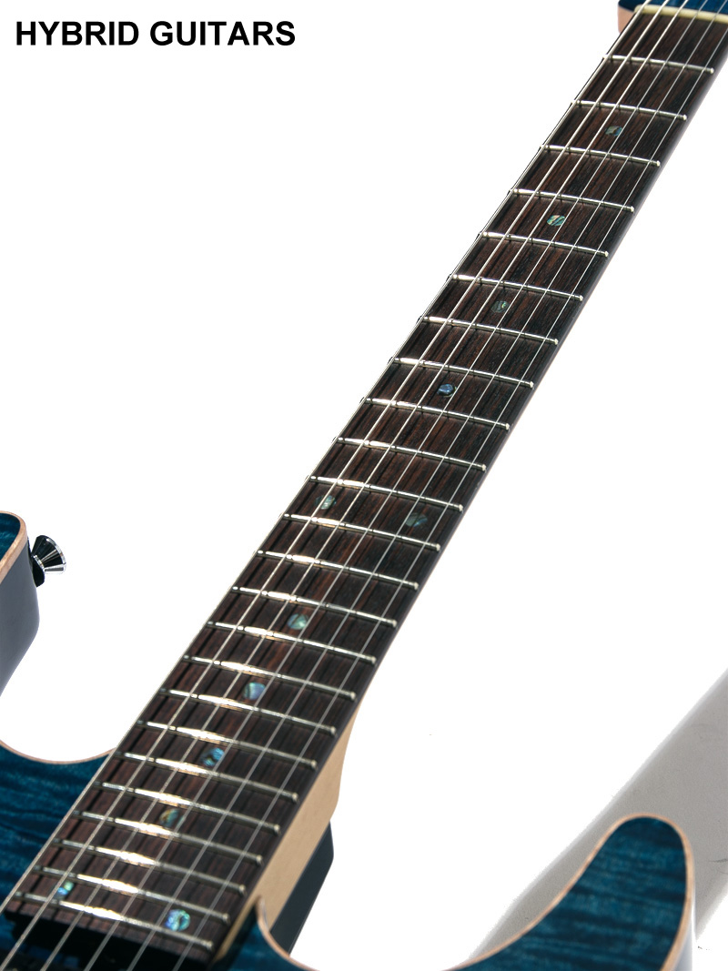 T's Guitars DST-Pro 24 Flame Top Arctic Blue 7