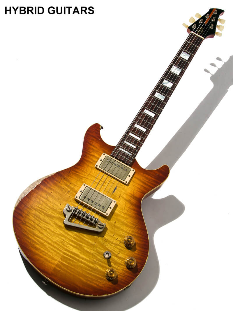 RS Guitarworks BLAZE Flame Top Road Warrior+ 59 Iced Tea Burst 1