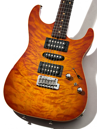 Tom Anderson Hollow Drop Top Fire Burst with Binding 