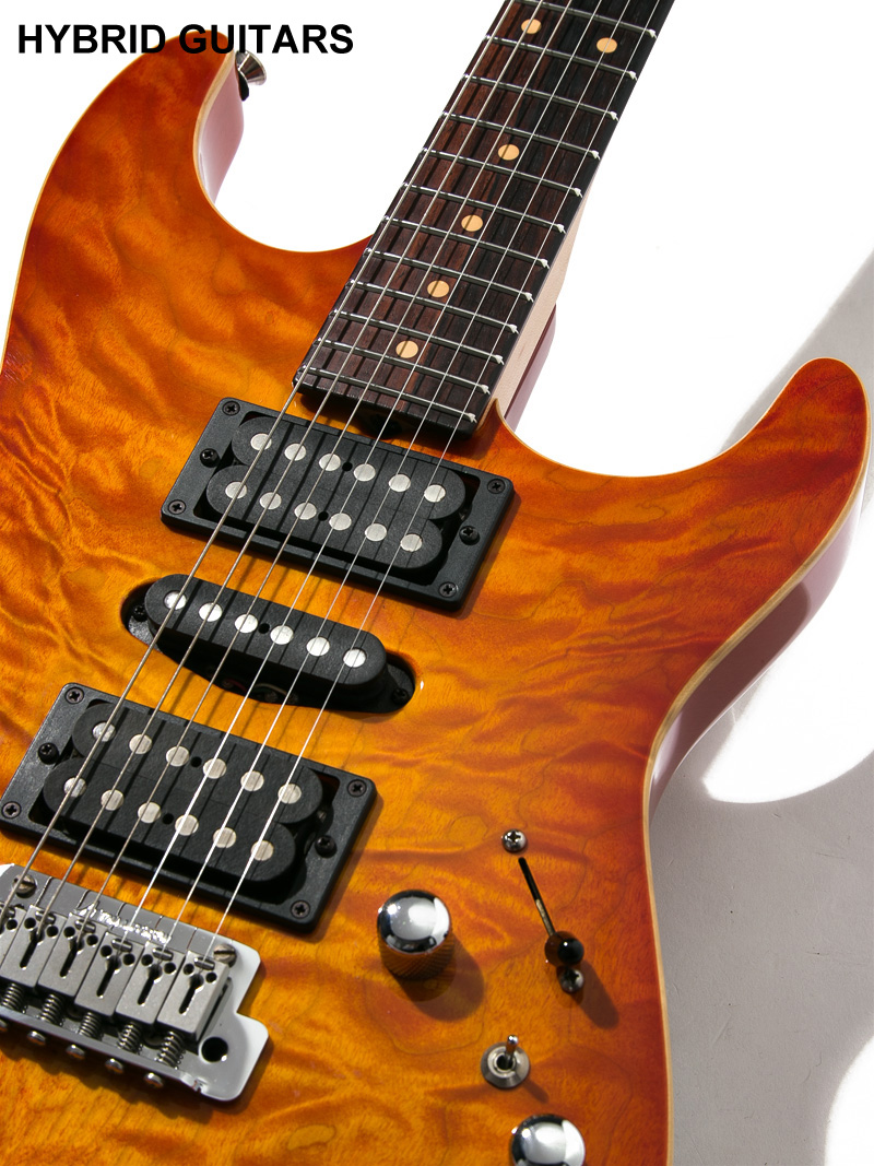 Tom Anderson Hollow Drop Top Fire Burst with Binding  9