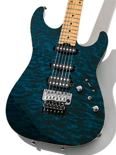 Schecter EX4B-CTM FRT M/M Black Aqua