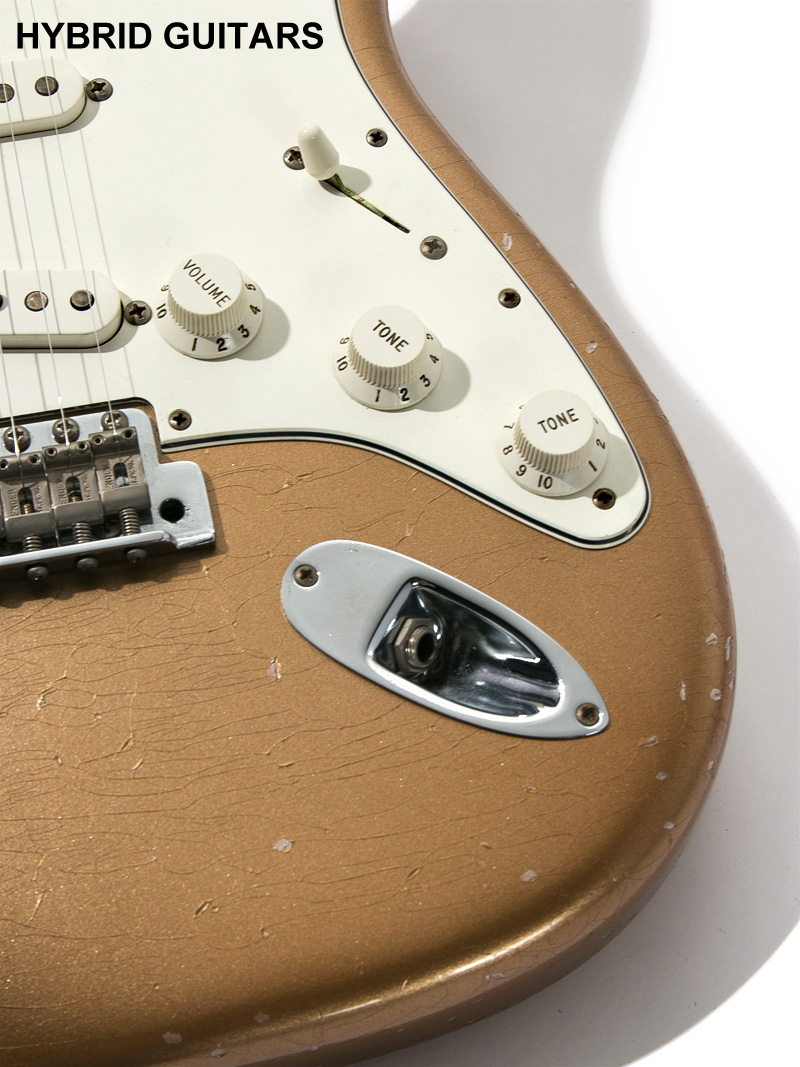 Fender Custom Shop MBS Builder Select 1969 Stratocaster Josefina Campos Journeyman Relic Shoreline Gold Master Built by Greg Fessler 10