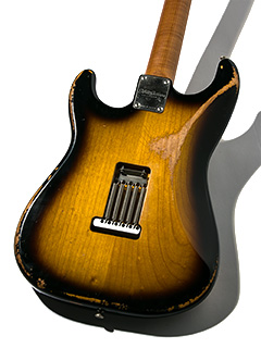 Xotic XSC-1V 57 Burst Heavy Aged ボディー裏面 サムネイル
