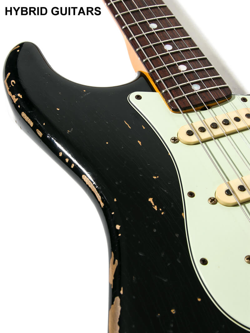 Fender Custom Shop Michael Landau Signature 1968 Stratocaster Heavy Relic Black 11
