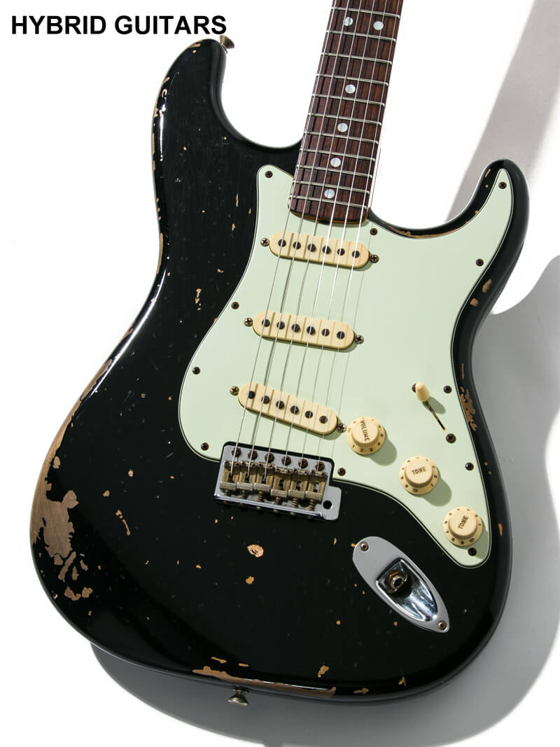 Fender Custom Shop Michael Landau Signature 1968 Stratocaster Heavy Relic Black 3