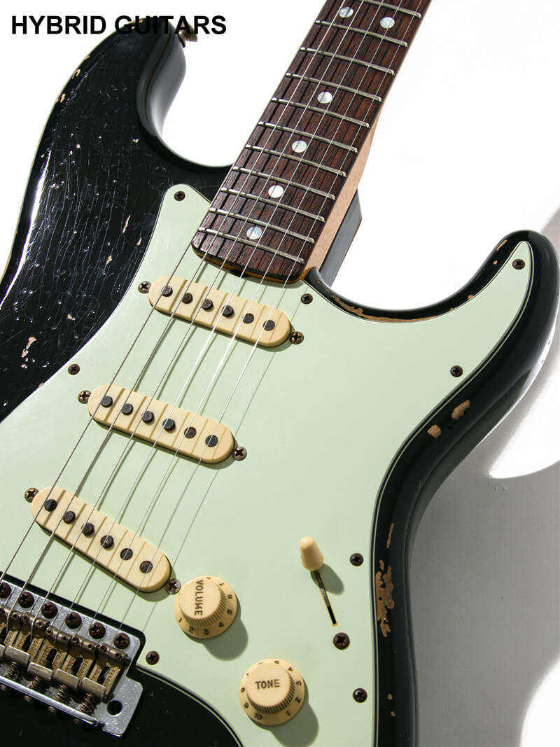 Fender Custom Shop Michael Landau Signature 1968 Stratocaster Heavy Relic Black 9