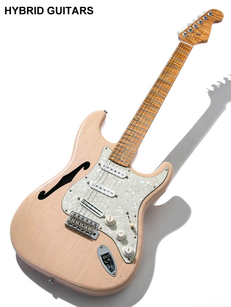 No Brand Stratocaster Type Shell Pink Aged 1