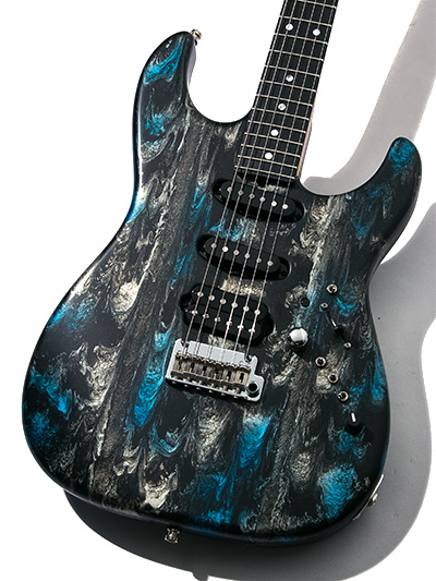 James Tyler Japan Studio Elite Full Spec Rear Route Black & Blue Shmear