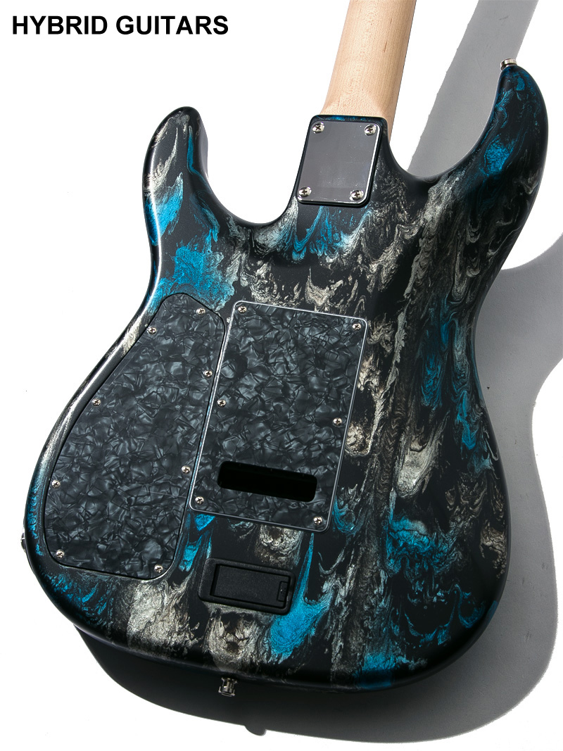 James Tyler Japan Studio Elite Full Spec Rear Route Black & Blue Shmear 4