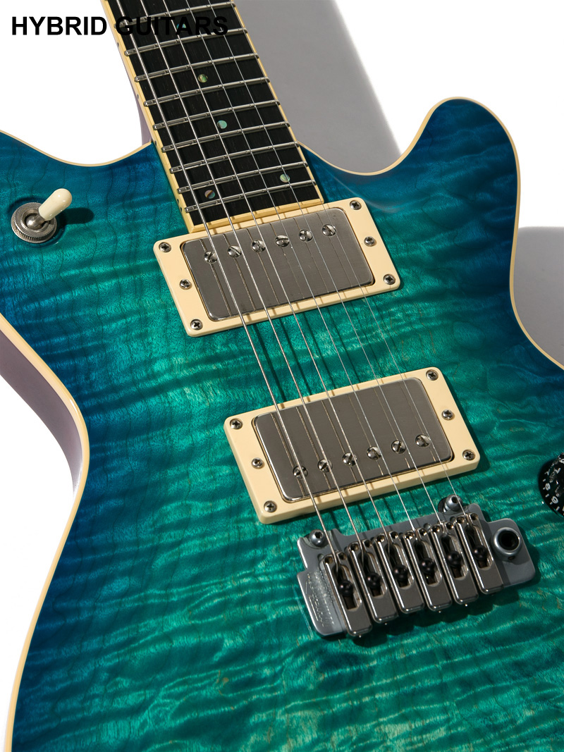 T's Guitars ARC-STD 24 Quilt Centura Blue 11