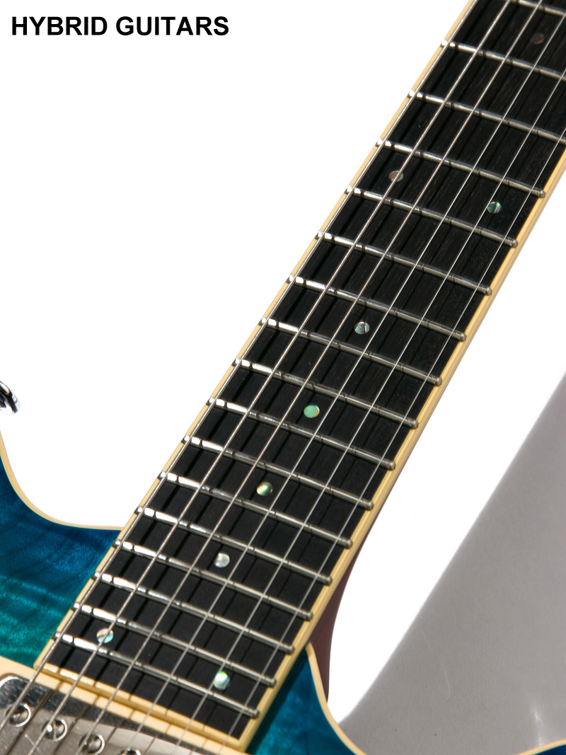 T's Guitars ARC-STD 24 Quilt Centura Blue 13