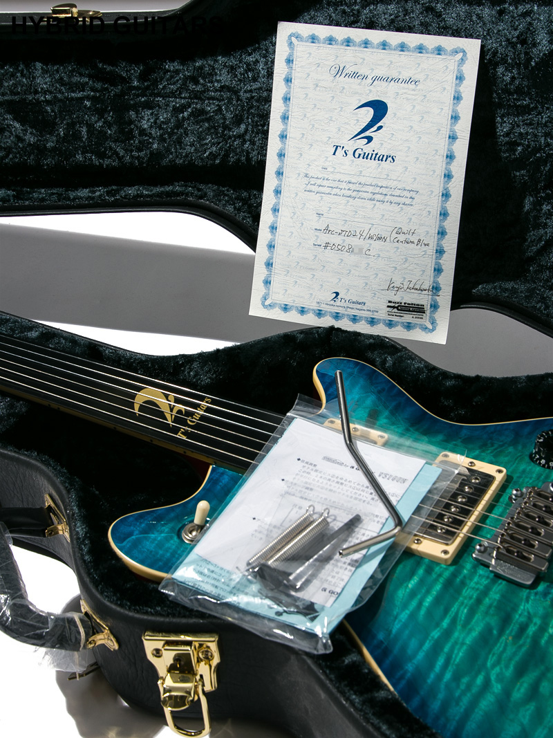 T's Guitars ARC-STD 24 Quilt Centura Blue 14