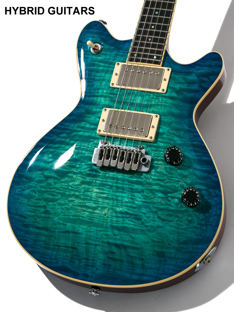 T's Guitars ARC-STD 24 Quilt Centura Blue 3