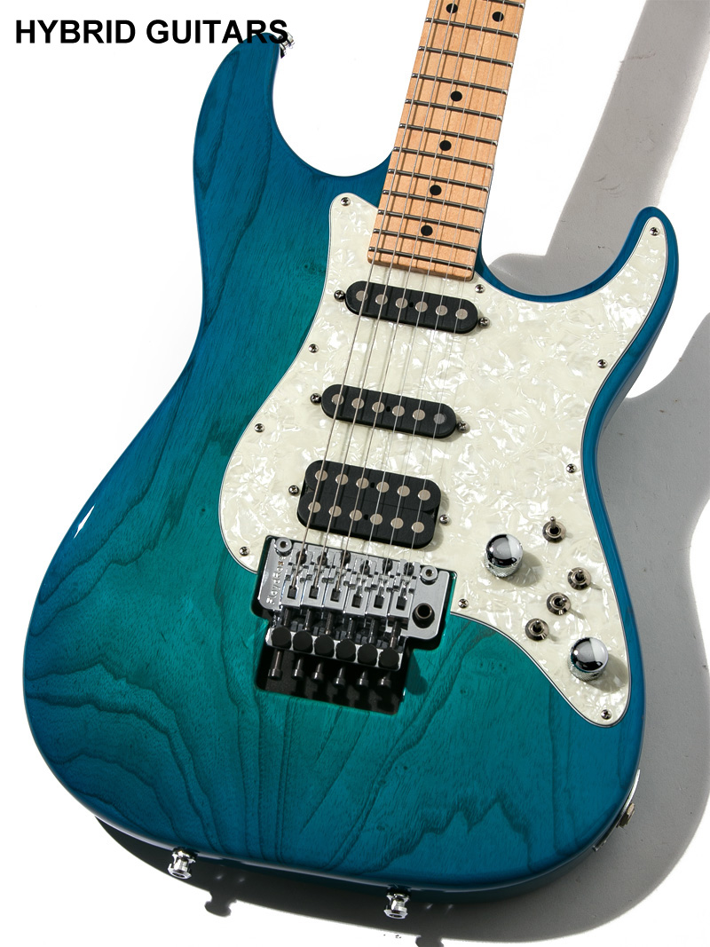 Tom Anderson Classic Bora to Transparent Blue Burst 3