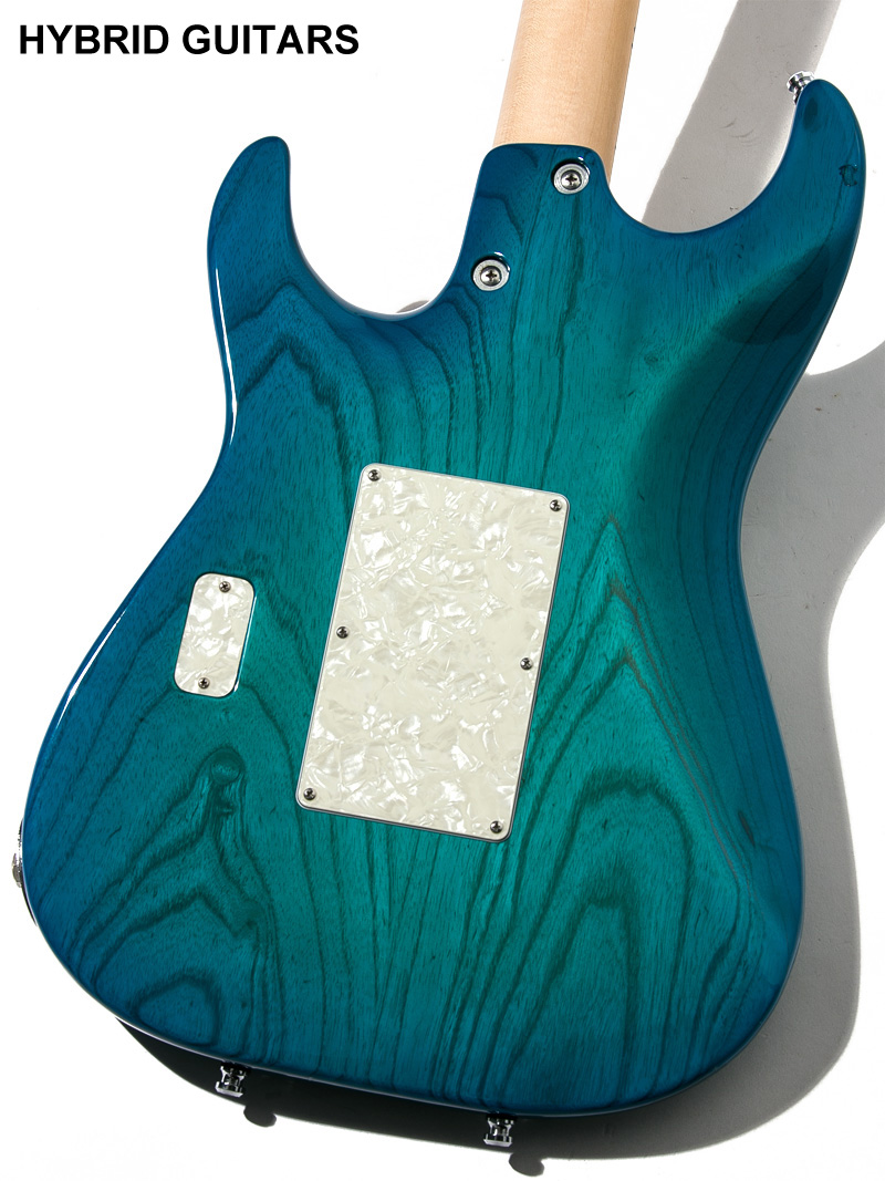 Tom Anderson Classic Bora to Transparent Blue Burst 4