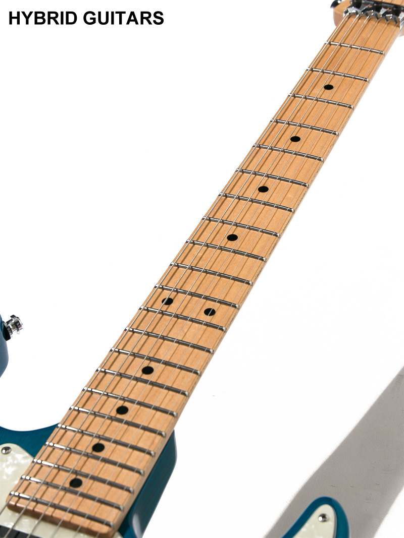 Tom Anderson Classic Bora to Transparent Blue Burst 7