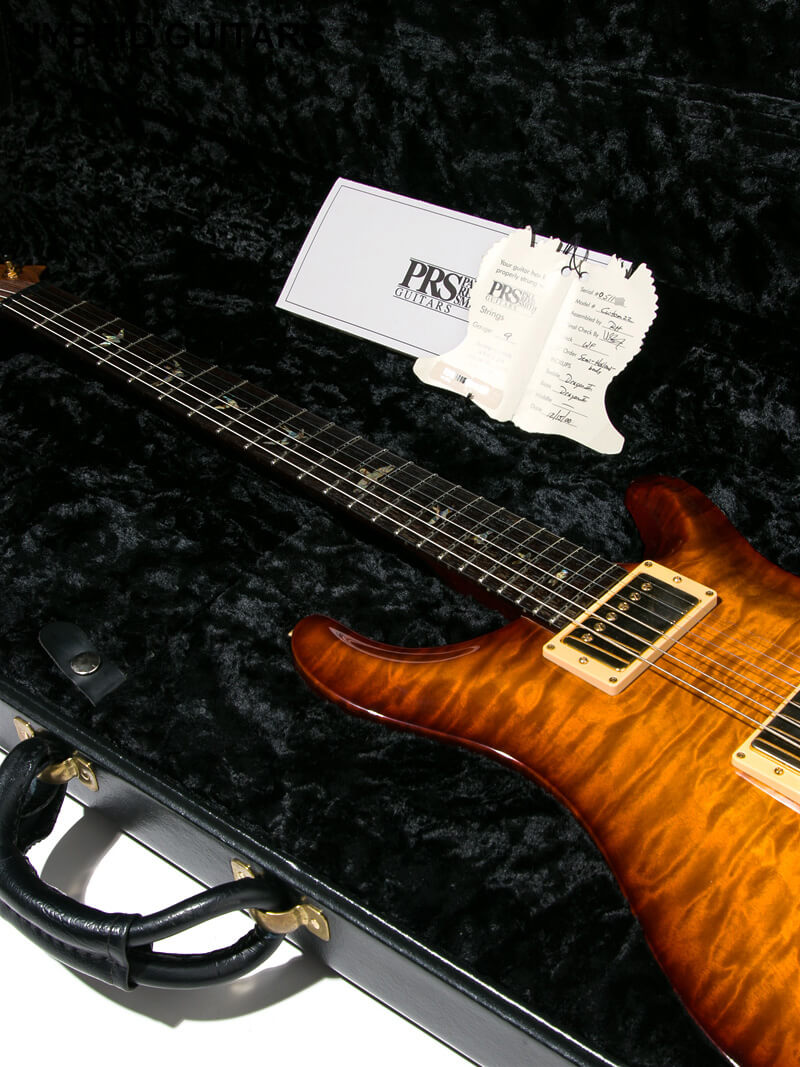 Paul Reed Smith(PRS) Custom 22 Artist Package Semi Hollow Quilt Tobacco Sunburst Wraped Around 16