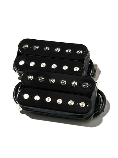 Bare Knuckle Pickups The Mule 6st Set Open Black 4con Short-Leg Wide-Space