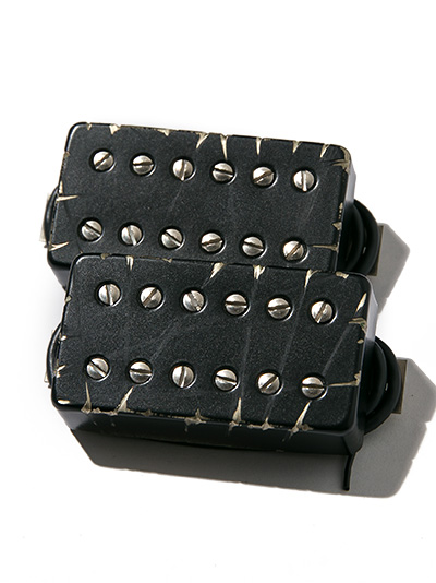 Bare Knuckle Pickups Juggernaut 6st Set Black Battleworn 4con Short-Leg Std-Space