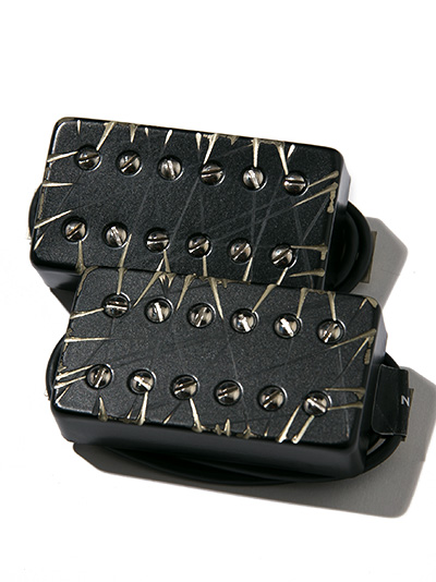 Bare Knuckle Pickups Juggernaut 6st Set Black Battleworn 4con Short-Leg Std-Space