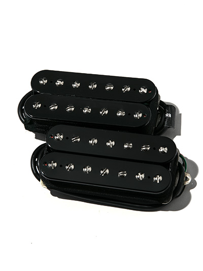 Bare Knuckle Pickups Aftermath 7st Set Open Black 4con Short-Leg 