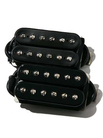 Bare Knuckle Pickups Aftermath 6st Set Open Black 4con Short-Leg Std-Space