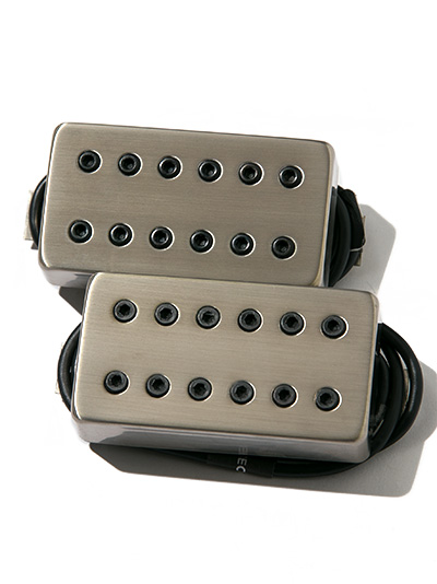 Bare Knuckle Pickups Aftermath 6st Set Brushed Nickel 4con Short-Leg Std-Space