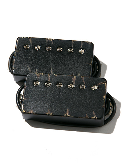 Bare Knuckle Pickups Miracle Man 6st Set Black Battleworn 4con Short-Leg Std-Space