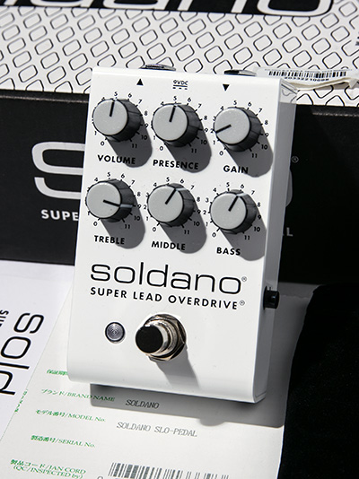 Soldano SLO Pedal Super Lead オーバードライブ 白