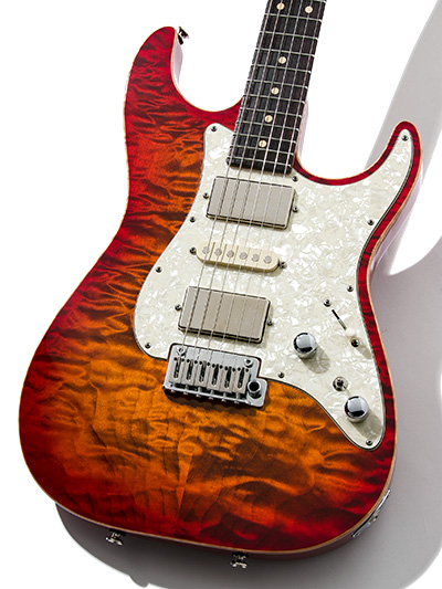 Tom Anderson Drop Top Classic Quilt Top Ginger Burst with Binding 