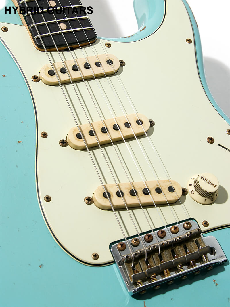 Fender Custom Shop MBS 1963 Stratocaster Relic  Josefina Campos PU Aged Daphne Blue Master Built by Jason Smith 11
