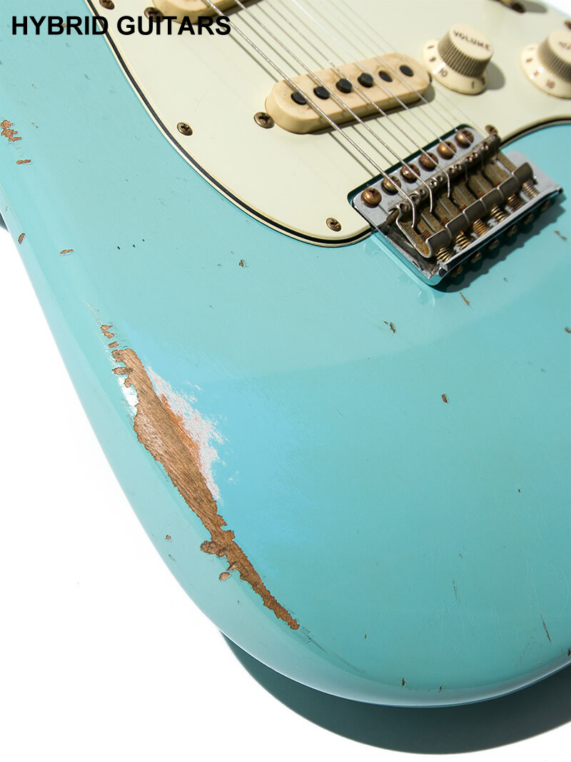 Fender Custom Shop MBS 1963 Stratocaster Relic  Josefina Campos PU Aged Daphne Blue Master Built by Jason Smith 12