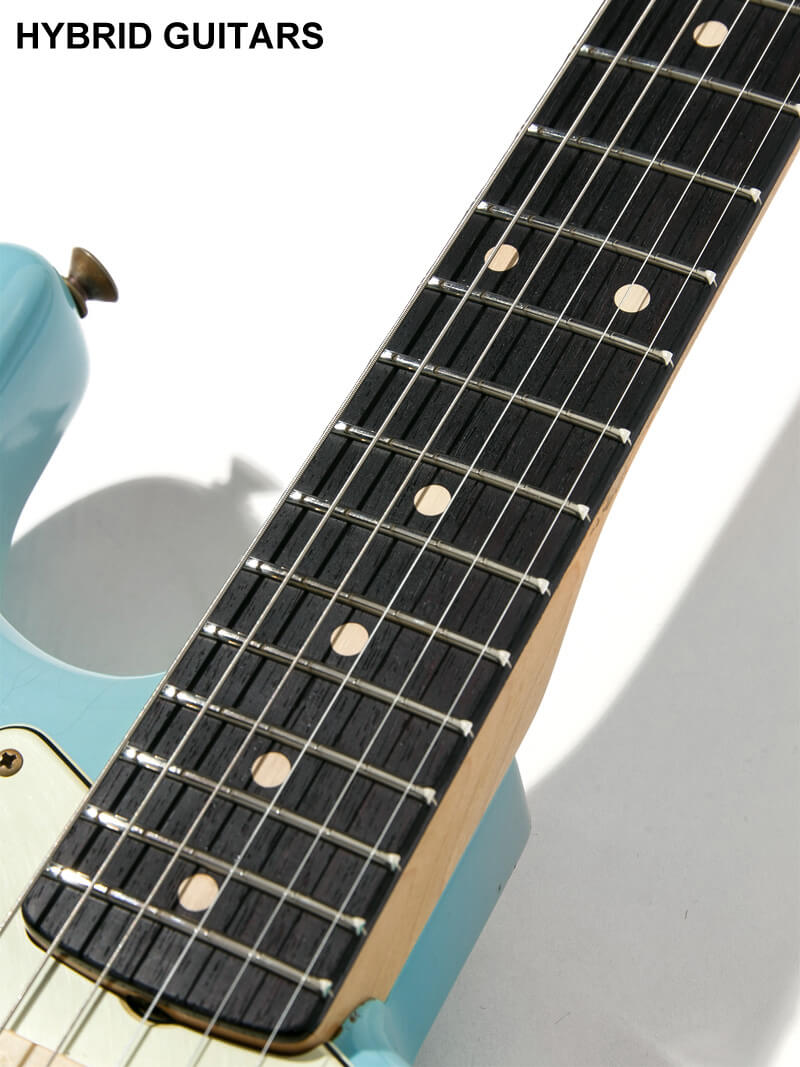 Fender Custom Shop MBS 1963 Stratocaster Relic  Josefina Campos PU Aged Daphne Blue Master Built by Jason Smith 14
