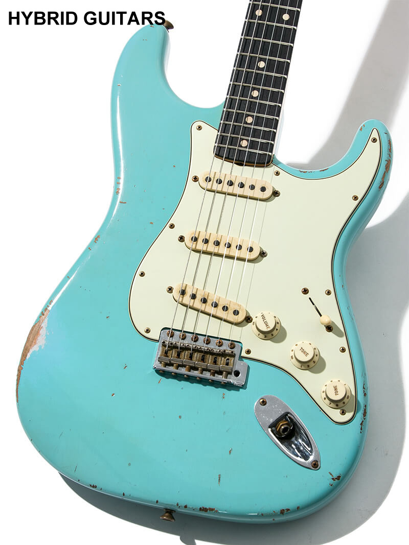 Fender Custom Shop MBS 1963 Stratocaster Relic  Josefina Campos PU Aged Daphne Blue Master Built by Jason Smith 3