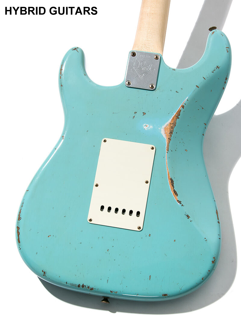 Fender Custom Shop MBS 1963 Stratocaster Relic  Josefina Campos PU Aged Daphne Blue Master Built by Jason Smith 4