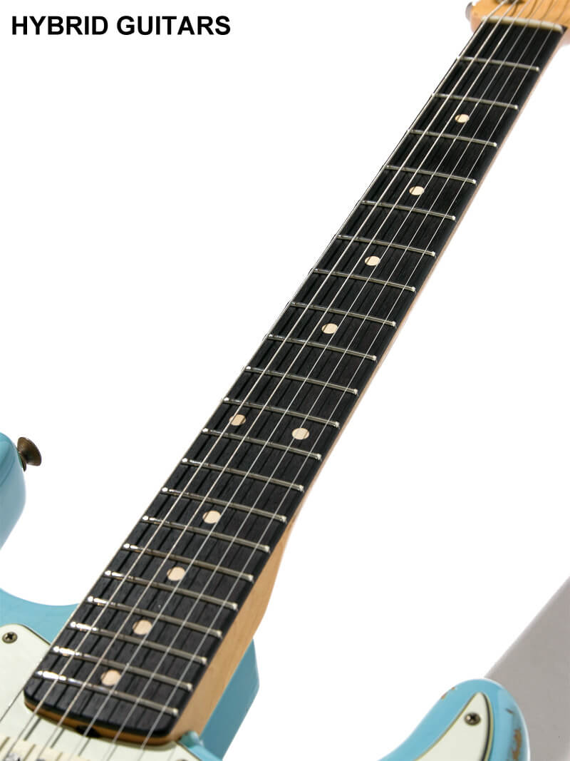 Fender Custom Shop MBS 1963 Stratocaster Relic  Josefina Campos PU Aged Daphne Blue Master Built by Jason Smith 7