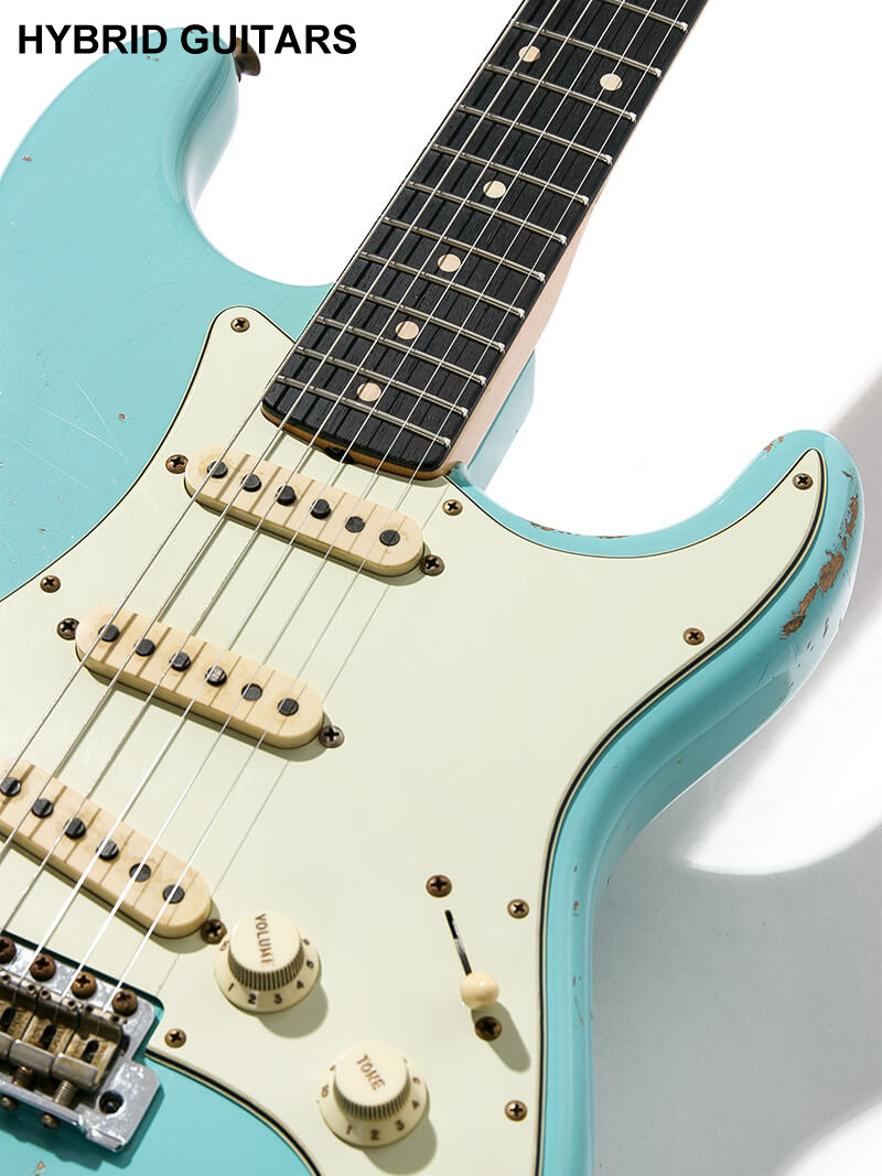 Fender Custom Shop MBS 1963 Stratocaster Relic  Josefina Campos PU Aged Daphne Blue Master Built by Jason Smith 9