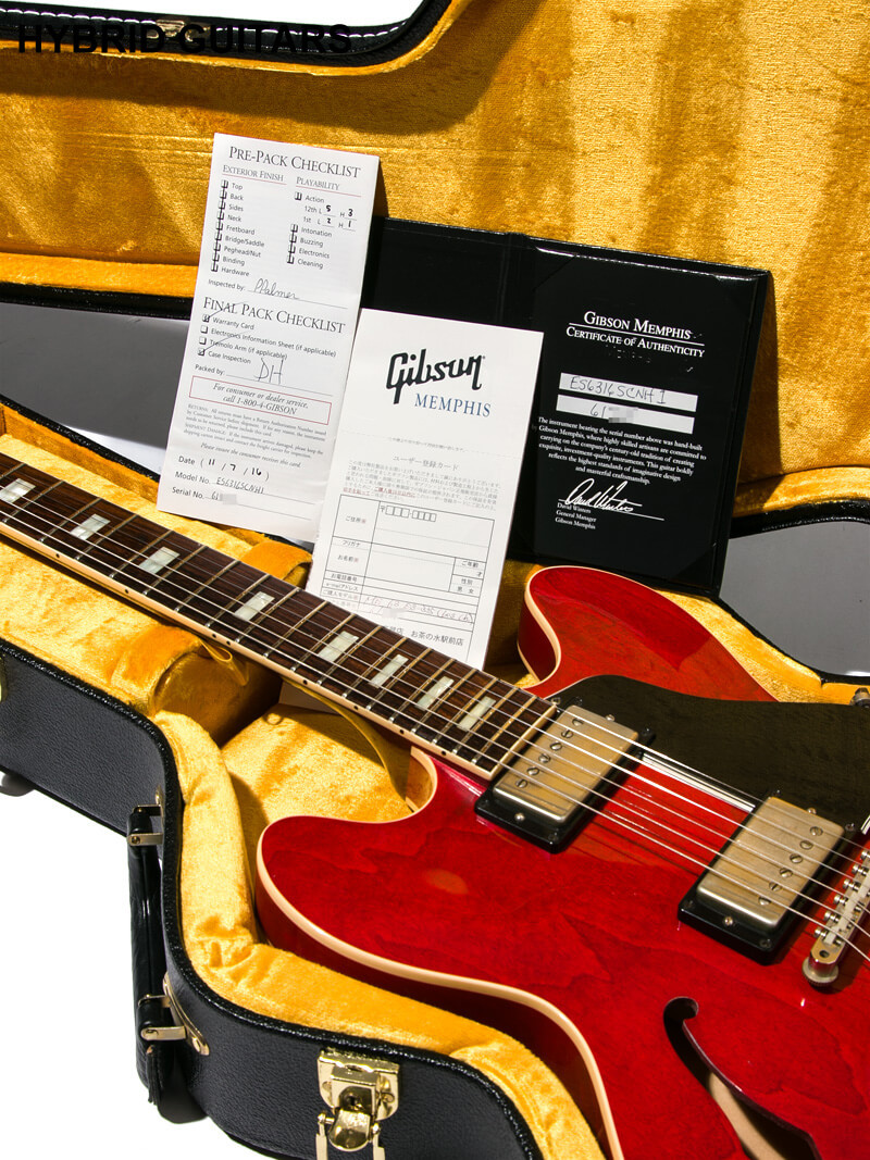 Gibson Memphis Historic Series 1963 ES-335 60s VOS Cherry 17