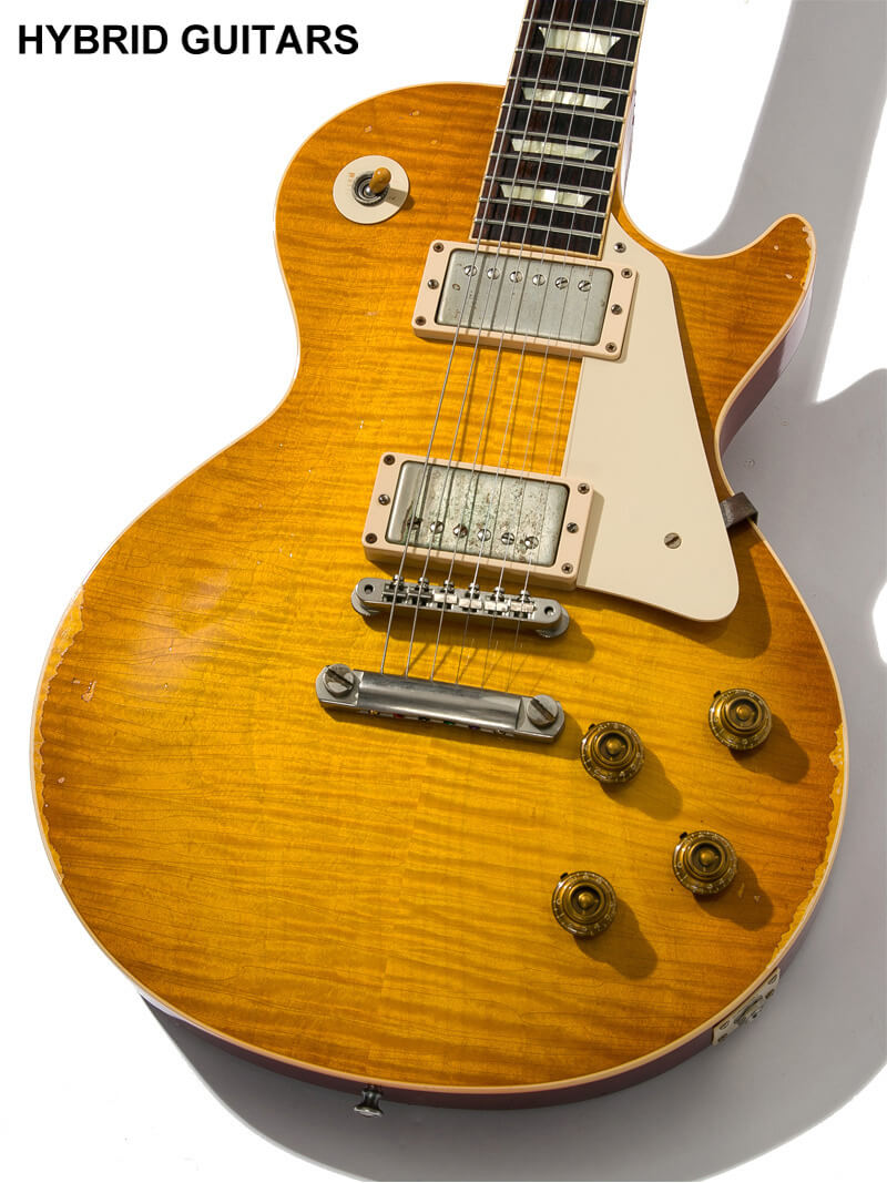 Gibson Custom Shop Hand Select 1P-Mahogany Historic Collection 1959 Les Paul Reissue Heavy Aged Double Dirty Lemon 3