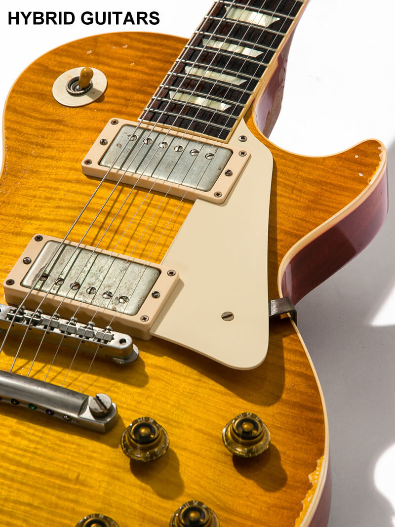 Gibson Custom Shop Hand Select 1P-Mahogany Historic Collection 1959 Les Paul Reissue Heavy Aged Double Dirty Lemon 9