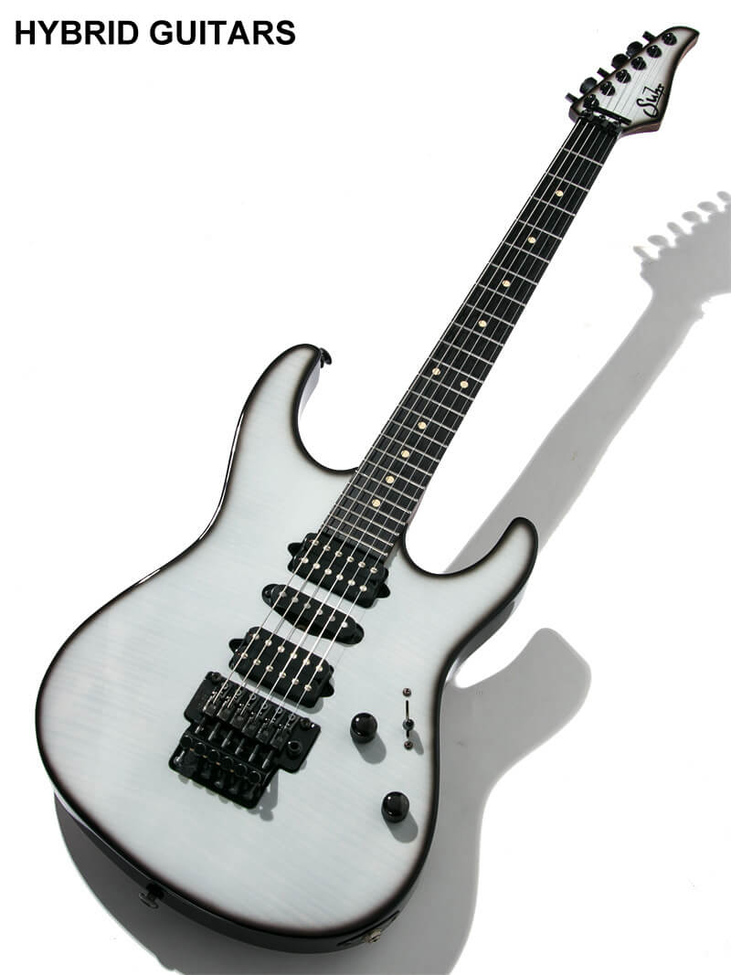 Suhr Modern Flame Maple Top Black & White Burst 1