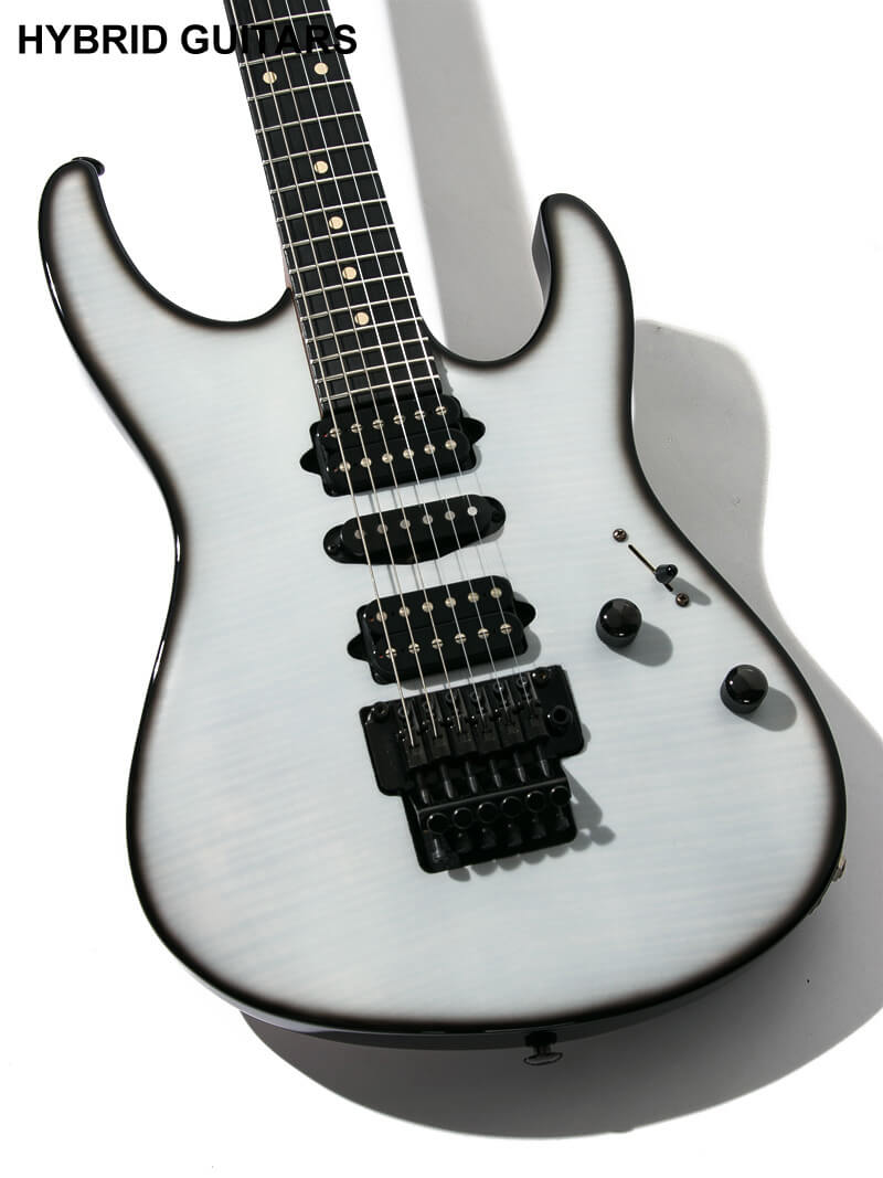 Suhr Modern Flame Maple Top Black & White Burst 12