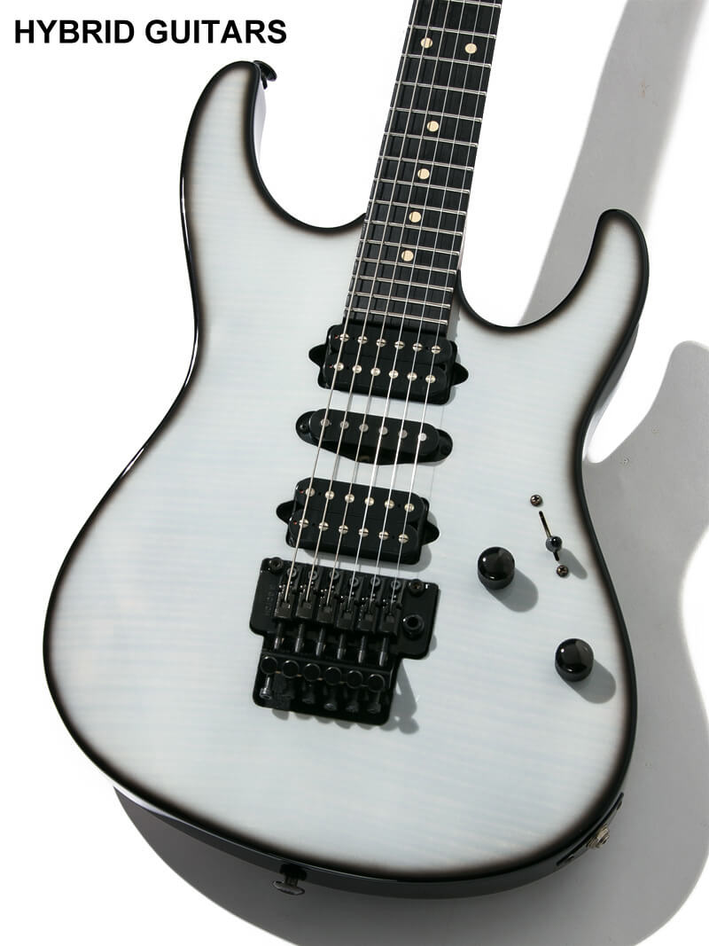 Suhr Modern Flame Maple Top Black & White Burst 3