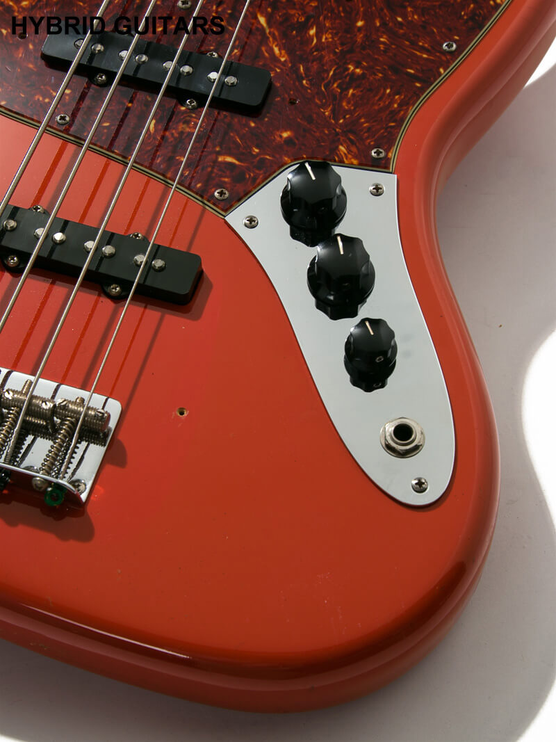 Fender Custom Shop MBS 1961 Jazz Bass Matching Head Fiesta Red Master Built by Mark Kendrick 10