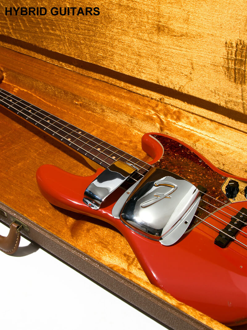 Fender Custom Shop MBS 1961 Jazz Bass Matching Head Fiesta Red Master Built by Mark Kendrick 18
