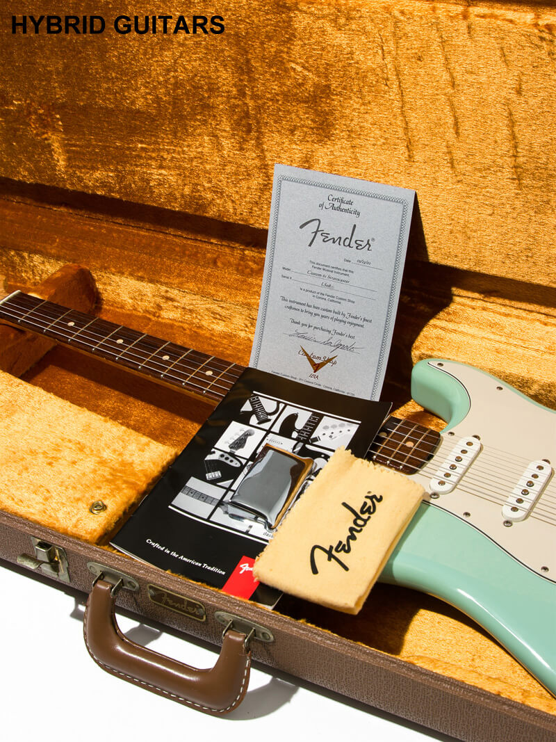 Fender Custom Shop MBS 1961 Custom Stratocaster 1P-Birdseye & Hardtail Surf Green Master Built by Louis Salgado 14