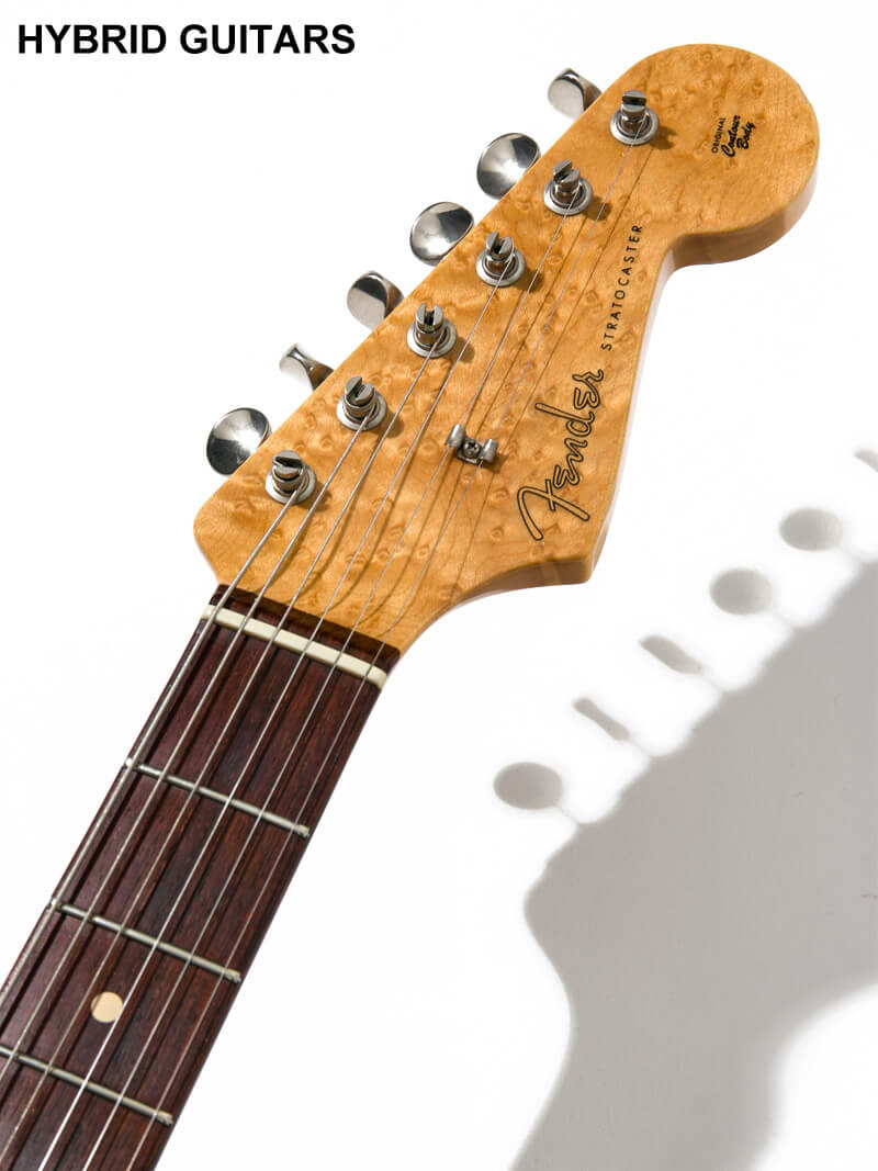 Fender Custom Shop MBS 1961 Custom Stratocaster 1P-Birdseye & Hardtail Surf Green Master Built by Louis Salgado 5