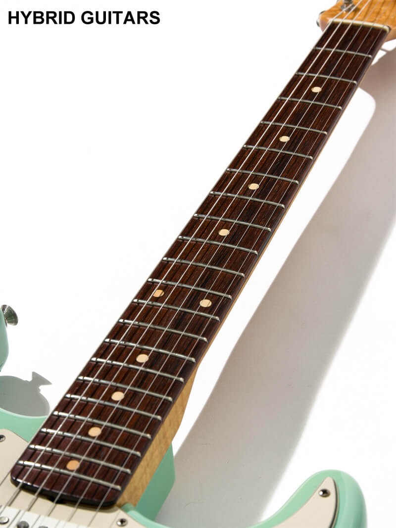 Fender Custom Shop MBS 1961 Custom Stratocaster 1P-Birdseye & Hardtail Surf Green Master Built by Louis Salgado 7