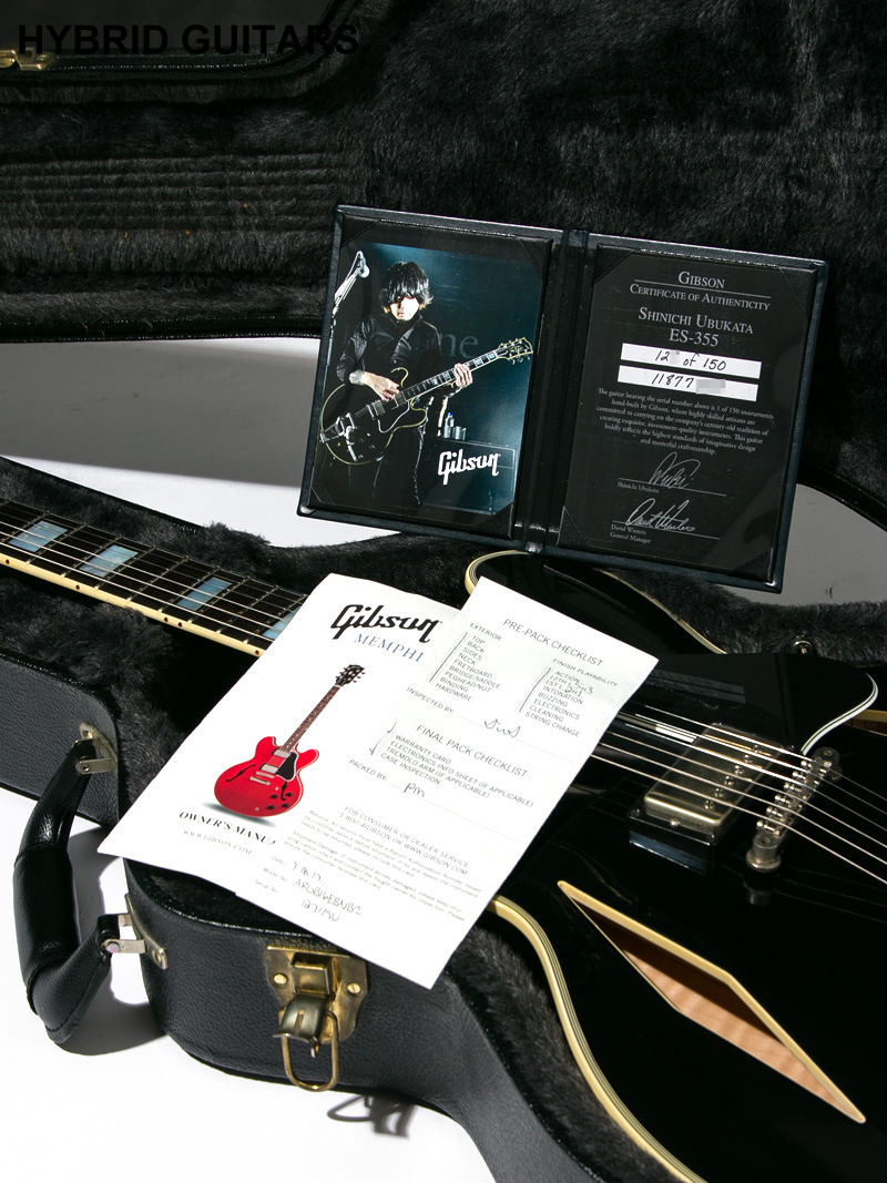 Gibson Custom Shop Limited Run Shinichi Ubukata ES-355 VOS Vintage Ebony 14