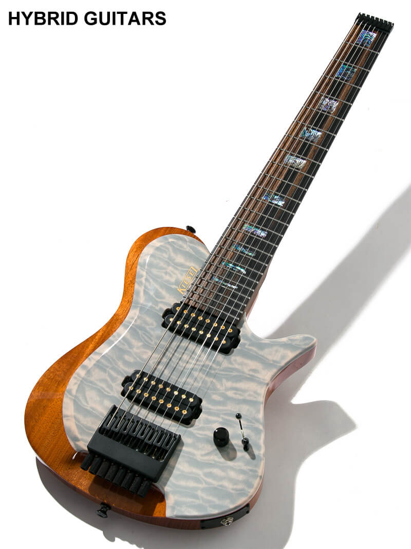 Kiesel Guitars Custom Order ZEUS 8strings Quilted Maple Top Translucent White 1